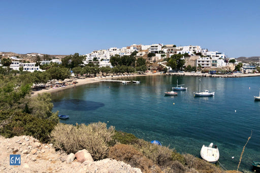 La spiaggia di Lagada a Milos