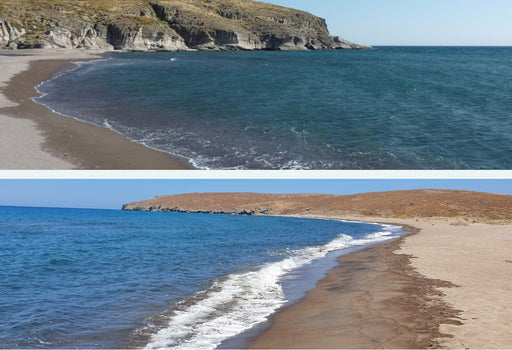 La spiaggia di Tsichliodas a Lesbos