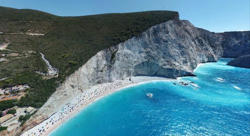 La spiaggia di Porto Katsiki a Lefkada