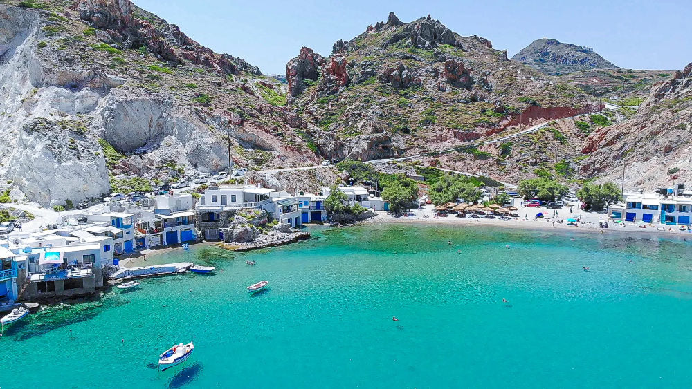 Firopotamos case sulla spiaggia