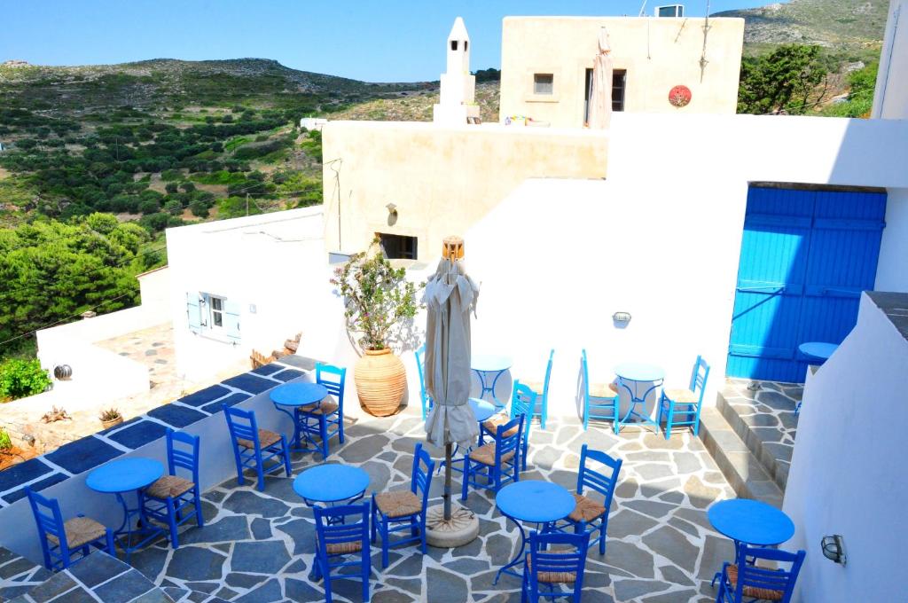 Terrazza dell'hotel nel cuore di Chora, Citera