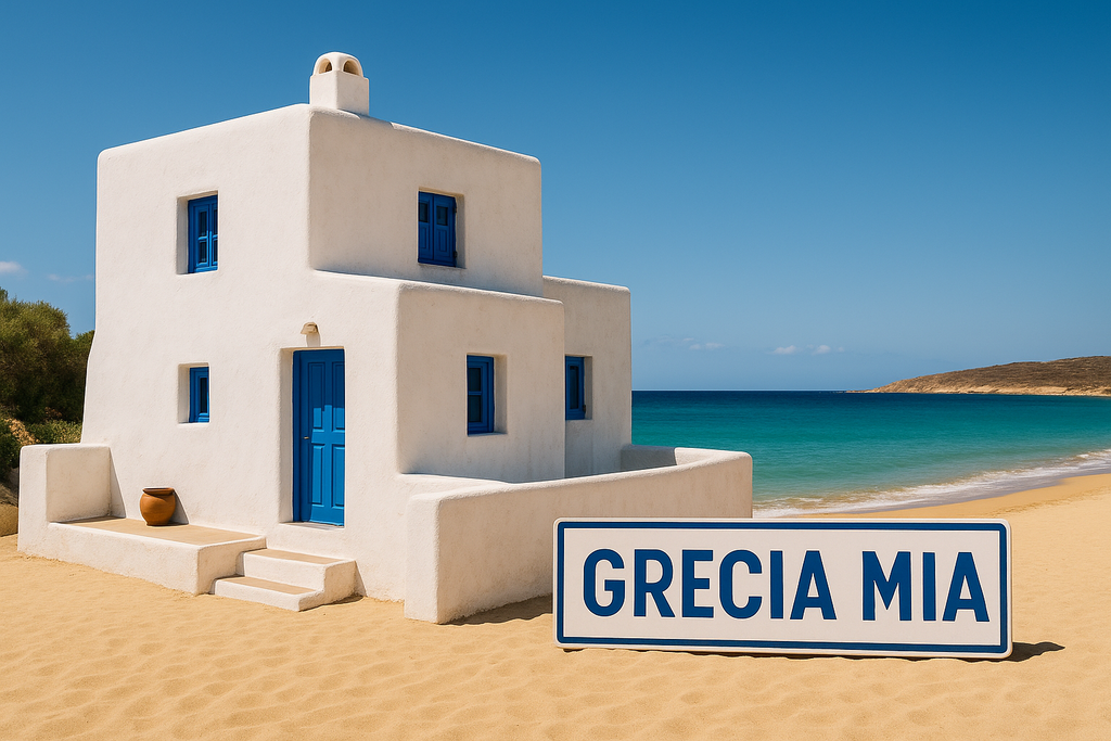 Non fatta come chiesa. Solo casa, e con GRECIA MIA scritto in maiuscolo