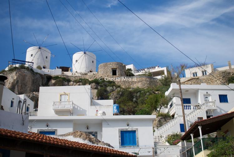 Leros mulini vista mare