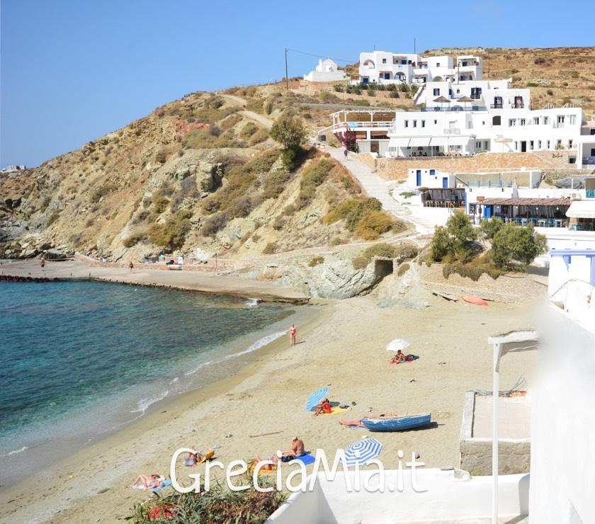 Folegandros camere sulla spiaggia