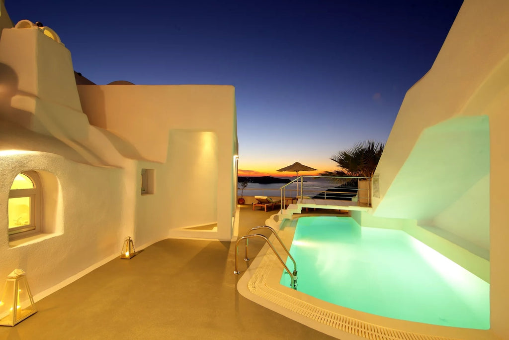 Santorini luxury piscina
