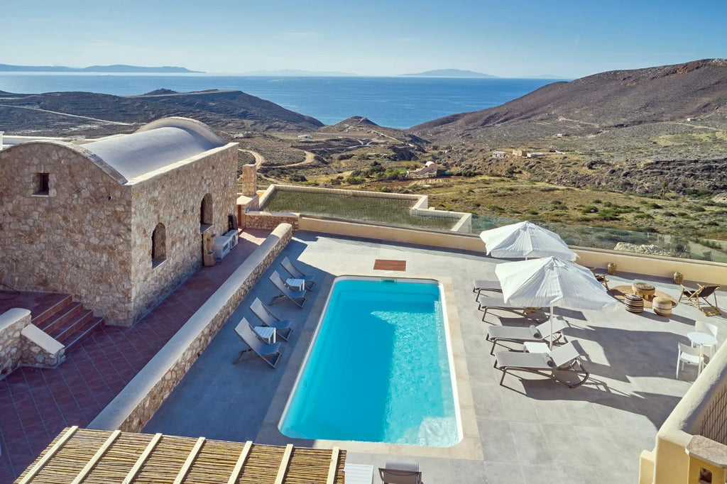 Hotel vista mare con piscina, Anafi